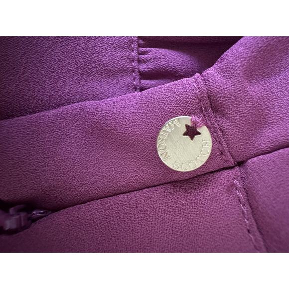 Scotch & Soda Mauve Blouse Womens Medium Pink Wrap Front Elegant Work Feminine - Picture 9 of 16